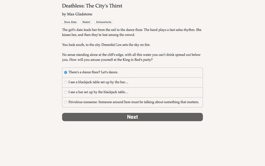 Deathless: The City's Thirst screenshot 1