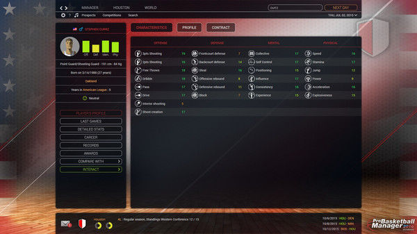 Pro Basketball Manager 2016 - US Edition screenshot 6