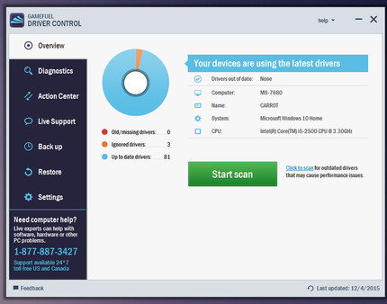 Gamefuel Driver Control screenshot 1