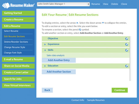 Resume Maker for Windows screenshot 3