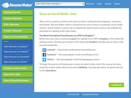 Resume Maker for Windows screenshot 8