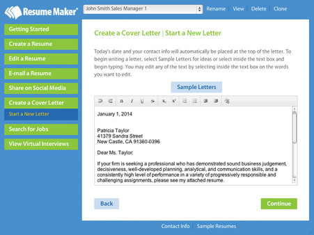 Resume Maker for Windows screenshot 6