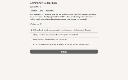 Community College Hero: Trial by Fire screenshot 1