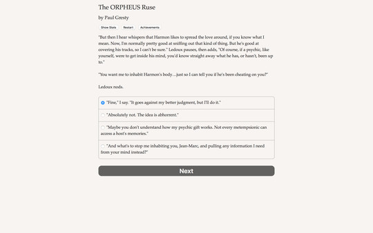 The ORPHEUS Ruse screenshot 3