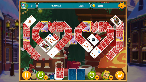 Solitaire Christmas. Match 2 Cards screenshot 2