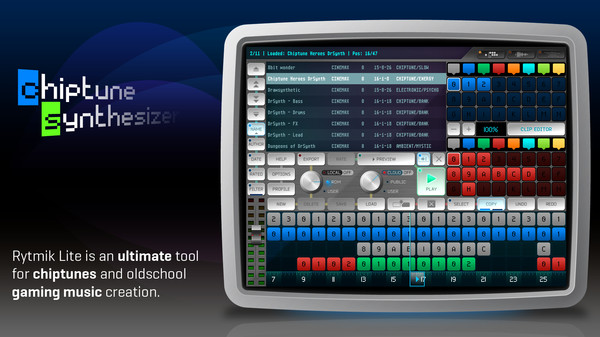 Rytmik Lite Chiptune Synthesizer screenshot 1
