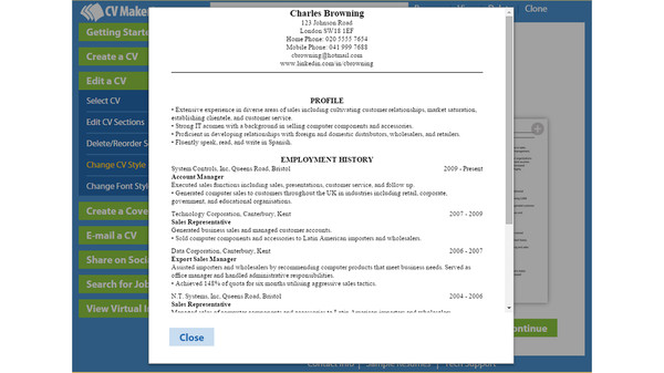 CV Maker for Windows screenshot 4