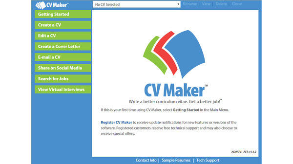 CV Maker for Windows screenshot 1