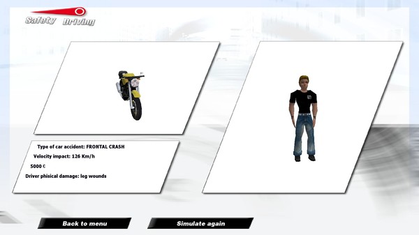 Safety Driving Simulator: Motorbike screenshot 1