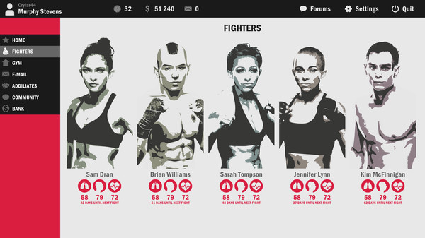Ultimate Fight Manager 2016 screenshot 1