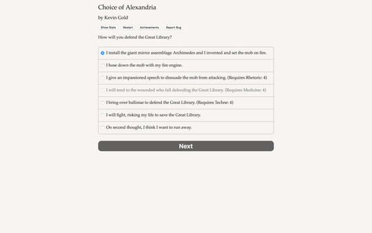 Choice of Alexandria screenshot 1