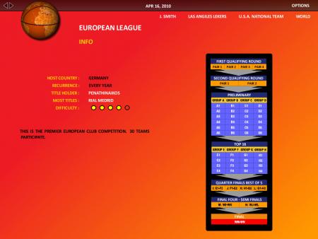 World Basketball Manager 2010 screenshot 3