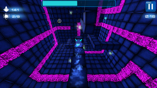 Deep Blue 3D Maze in Space screenshot 1