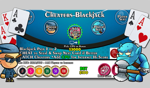 Cheaters Blackjack 21 screenshot 1