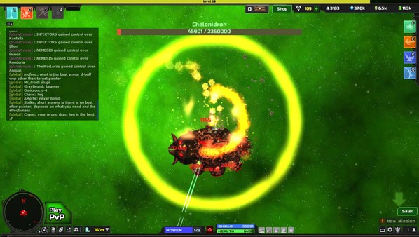 Astroflux screenshot 1
