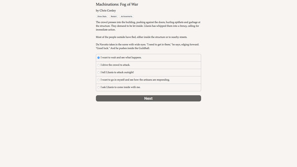 Machinations: Fog of War screenshot 1