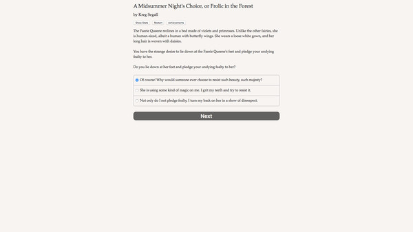 A Midsummer Night's Choice screenshot 6
