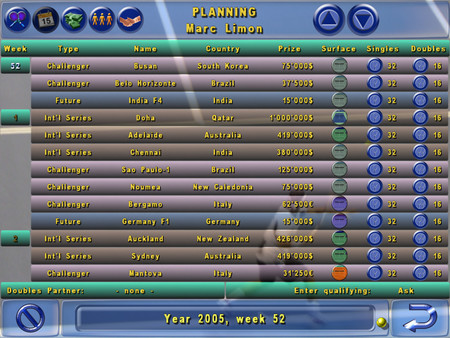 Tennis Elbow Manager screenshot 3