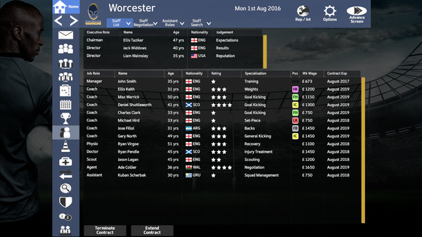 Rugby Union Team Manager 2017 screenshot 11