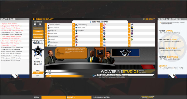 Draft Day Sports: Pro Basketball 2017 screenshot 4