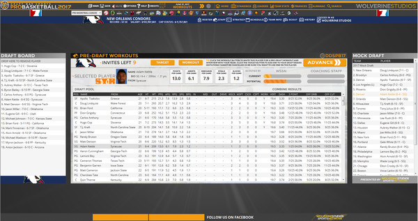 Draft Day Sports: Pro Basketball 2017 screenshot 3