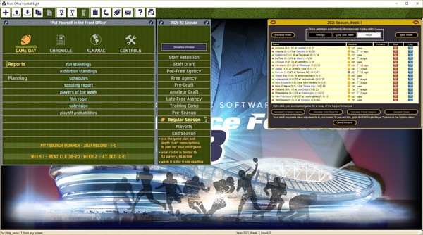Front Office Football Eight screenshot 1