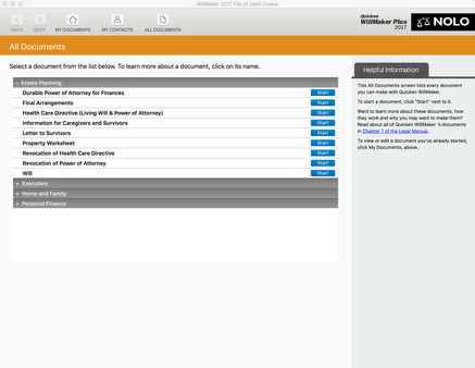 Quicken WillMaker Plus 2017 screenshot 4