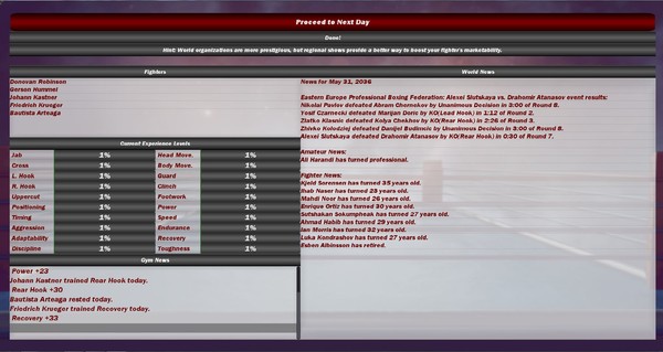 World Boxing Manager screenshot 5