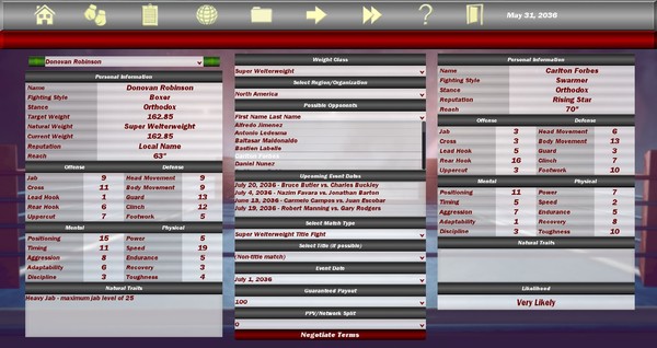World Boxing Manager screenshot 6