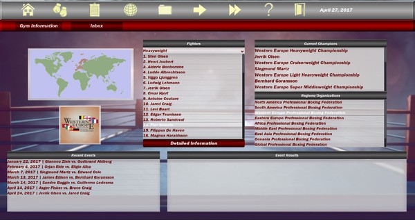World Boxing Manager screenshot 2