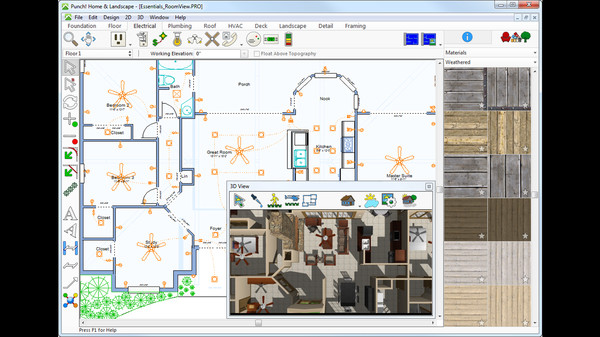 Punch! Home & Landscape Design Essentials v19 screenshot 3