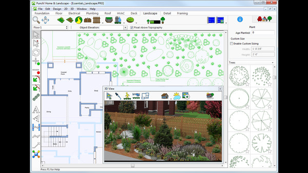 Punch! Home & Landscape Design Essentials v19 screenshot 2