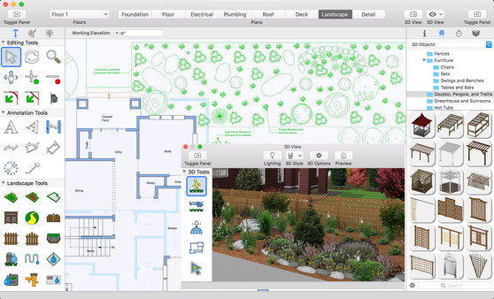 Punch! Landscape Design for Mac v19 screenshot 2