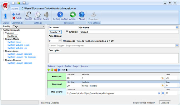 VoiceWarrior screenshot 1