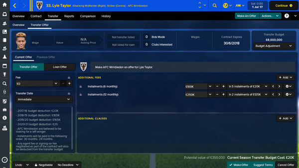 Football Manager Touch 2018 screenshot 7