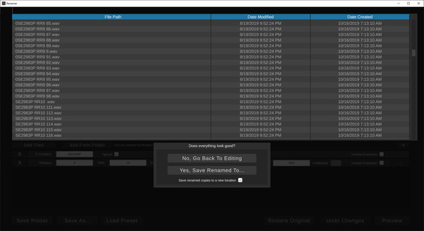 Renamer screenshot 3
