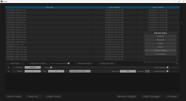 Renamer screenshot 2
