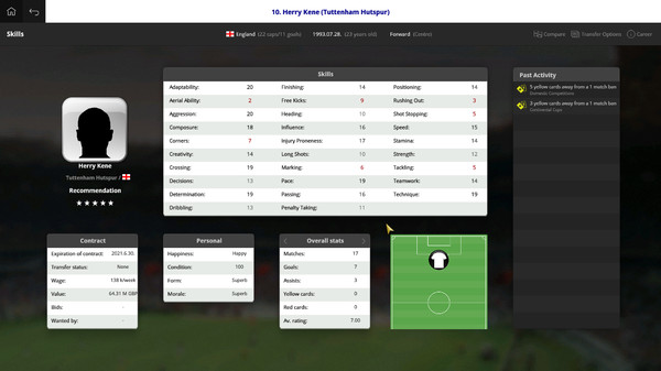 Global Soccer: A Management Game 2017 screenshot 2