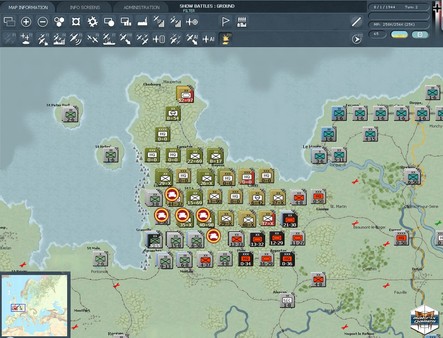 Gary Grigsby's War in the West screenshot 1