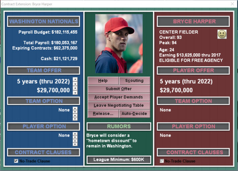 Baseball Mogul 2017 screenshot 1