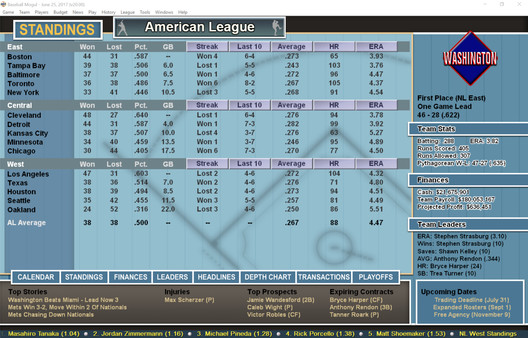 Baseball Mogul 2017 screenshot 12