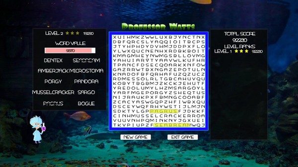 Professor Watts Word Search: Into The Ocean screenshot 5