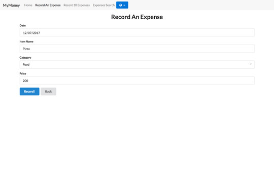 MyMoney screenshot 3