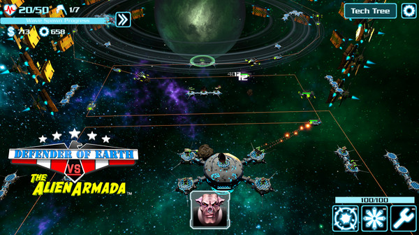 DEFENDER OF EARTH VS THE ALIEN ARMADA screenshot 5