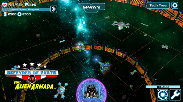 DEFENDER OF EARTH VS THE ALIEN ARMADA screenshot 2