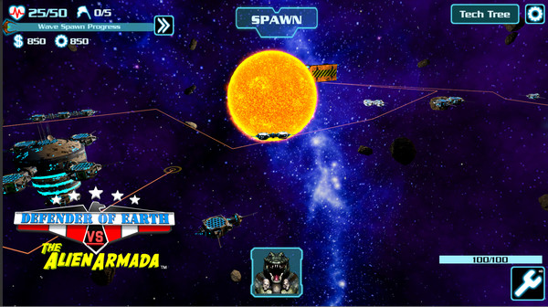 DEFENDER OF EARTH VS THE ALIEN ARMADA screenshot 3