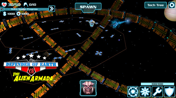 DEFENDER OF EARTH VS THE ALIEN ARMADA screenshot 6