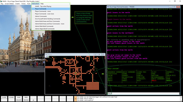 City of Ages: Picture Supportive Text MUD (server and client included) screenshot 9