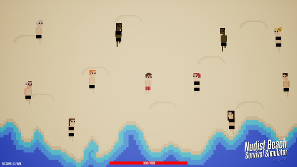 Nudist Beach Survival Simulator screenshot 1