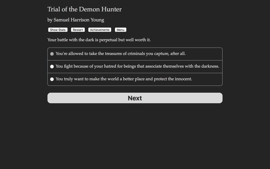 Trial of the Demon Hunter screenshot 1